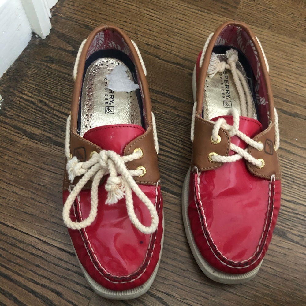 Sperry loafer patent leather